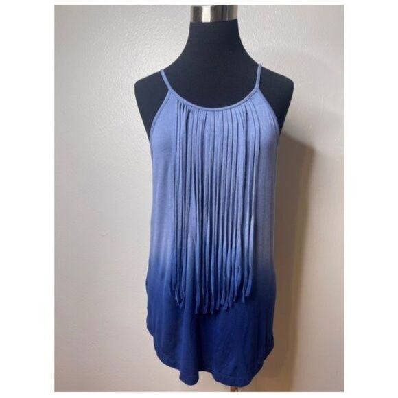 AEO | Women's Blue Ombre Soft & Sexy Tank Top Blouse Size Medium - Picture 1 of 11